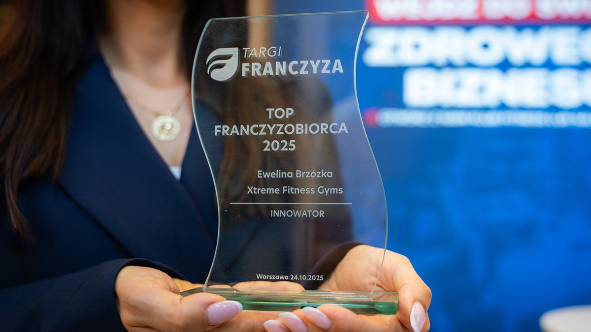 Ewelina Brzózka z Xtreme Fitness Gyms z tytułem TOP Franczyzobiorcy 2025